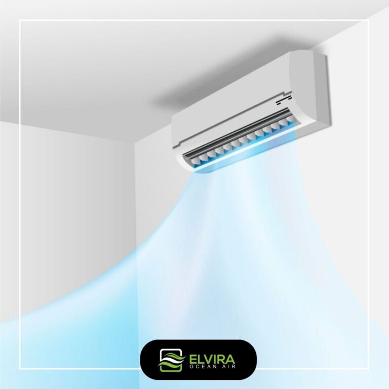 Air flowing from a wall air conditioner