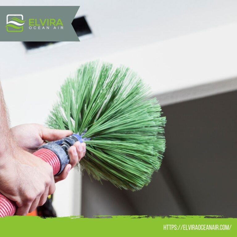 Brush for cleaning air ducts