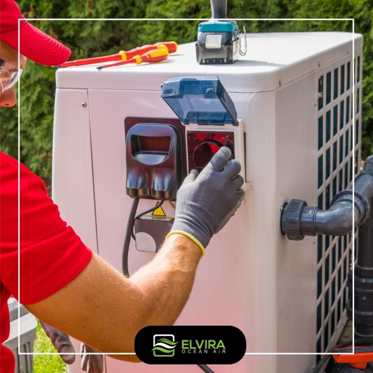 Outdoor heat pump control panel