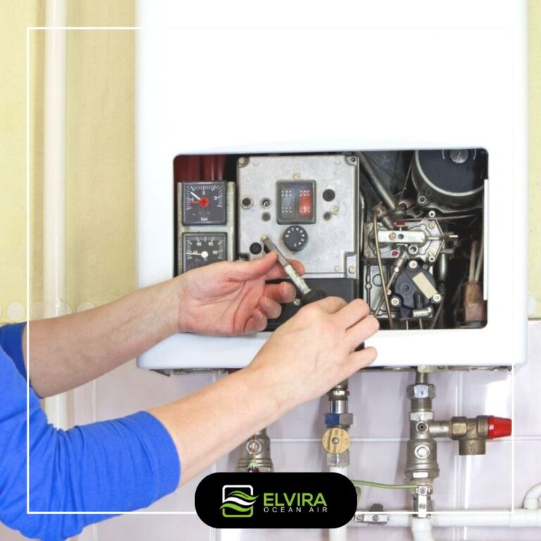 Furnace control board under repair